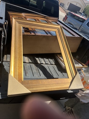 Gold picture frame 24x36 - picture,